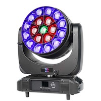 Big Eye Pixel Control 19x40W Lyre Beam Zoom Wash RGBW 4In1 DMX Stage LED Wash Moving Head Light pour le théâtre