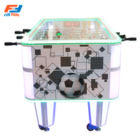 Nouvelle conception Table de football électronique d'intérieur à monnayeur en plastique, 2 joueurs, 8 coups standard, LED, grande taille, garantie 1 an