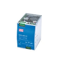 Alimentation électrique à découpage sur rail DIN SMPS Meanwell NDR-480-24 480W AC-DC à sortie unique avec fonction PFC
