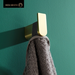 Crochet mural adhésif en acier inoxydable brossé pour salle de bain, toilettes, serviettes et vêtements - Product Image 5