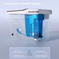 Derniers modèles 2025 – WC intelligent moderne de haute qualité à chasse automatique, avec pulvérisation d'eau et UV, siphon en P inclus