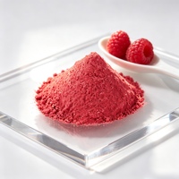 Großhandel 100% Natürliches Gefriergetrocknetes Himbeerpulver Leuchtend Rote Rubinfarbe für Getränke Joghurt Backwaren Marmelade Eiscreme