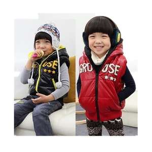 Vente en gros en ligne de vêtements pour enfants, vêtements d'hiver, gilets chauds sans manches pour garçons, provenant d'un fournisseur chinois - Product Image 2