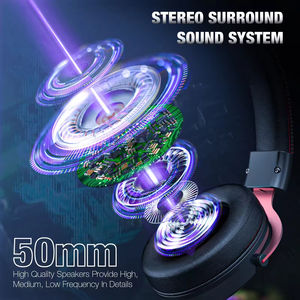 2025 Onikuma New X10 Cool RGB LED <span class=keywords><strong>Auriculares</strong></span> para juegos <span class=keywords><strong>Auriculares</strong></span> con malla metálica Best Seller - Product Image 5