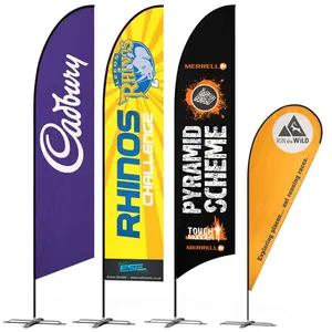 Free Designs Service Custom Digital printing feather flag advertising feather banner flags promotional flags and banners