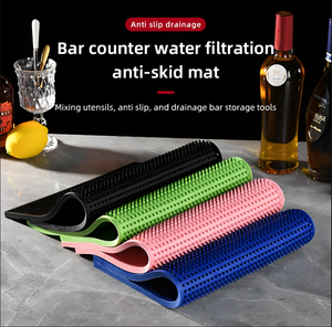 Tùy chỉnh PVC Silicone thanh nhỏ giọt thảm chống trượt tự nhiên Cocktail cao su cà phê bia Mat cà phê Runner <span class=keywords><strong>Bar</strong></span> phụ kiện - Product Image 2