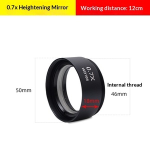 <span class=keywords><strong>Objectif</strong></span> auxiliaire Sunshine 0.5X 0.7X pour microscope stéréo, avec protections anti-huile et anti-poussière, adaptateur caméra pour réparation de téléphones - Product Image 5
