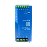 MORNSUN LIT240-26B24 240W 24V 10A/20A 3 Fasa Din Rail Power Supply Efisiensi 92% PFC Aktif Konverter AC-DC Input Industri