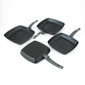 Plancha Cuadrada de Alta Calidad para Cocina de Gas, de Aluminio, Negra, Antiadherente, para Asar <span class=keywords><strong>y</strong></span> Freír Carnes - Product Image 5