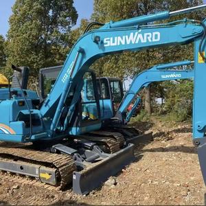 รถขุดตีนตะขาบ Sunward SWE90E มือสอง รุ่นดั้งเดิม SWE90 ขนาด 9 ตัน รถขุดไฮดรอลิกขนาดเล็ก ชั่วโมงการทำงานต่ำ เครื่องจักรก่อสร้าง - Product Image 2