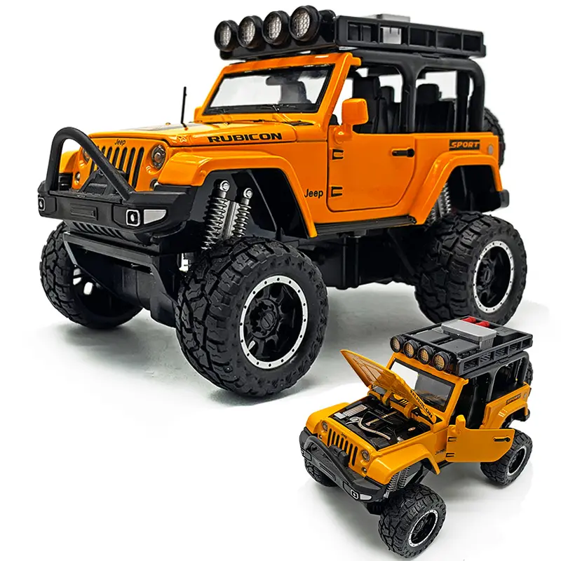 Idee regalo per bambini 1/32 diecast toys ragazzi decorazione auto giocattolo di alta qualità tirare indietro diecast Wrangler model car hi