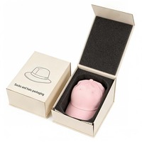 Boîte d'emballage cadeau pour casquette de baseball, accessoire de mode, boîte en papier robuste, luxueuse, pliable, avec fermeture magnétique, recyclable, personnalisable