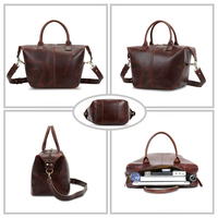Sacs fourre-tout pour femmes en cuir véritable de vache ciré à l'huile vintage faits à la main 2024 sacs à main de luxe en gros pour femmes sacs à main