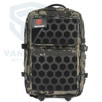 Sac à dos d'assaut Hongkai Vanguard 45L noir CP, sac à dos tactique laser Molle de grande capacité pour 3 jours, pour l'entraînement sur le terrain et les activités de plein air