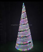Wasserdichte LED 3D Riesen-Weihnachtsbaumbeleuchtung für Kommerzielle Einkaufszentren Motiv-Display Straßenlandschaftsdekoration