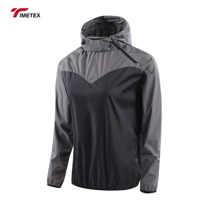 TIMETEX Customized Men's High Quality Plus Size Running Tracksuit Breathable with Front Zipper Hooded Collar Embroidery Printing