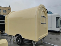 Remorque mobile de restauration rapide en acier inoxydable SL-6 personnalisable pour l'extérieur, chariot de nourriture de style américain pour bonbons, chips, snacks, café et pizza