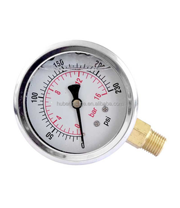 DN65 63mm 2.5 인치 반경 방향 세미 스테인리스 스틸 압력 게이지, 0.1 ~ 100Mpa 범위 - Product Image 5