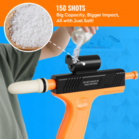Pistolet à sel anti-insectes pour mouches, araignées, guêpes, souris, avec visée laser infrarouge intégrée, chasseur de mouches au sel, sans piles requises