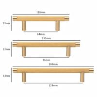 Poignée de meuble minimaliste en laiton massif texturé moleté, tube rond, quatre finitions, antidérapante, pour armoire, tiroir, porte