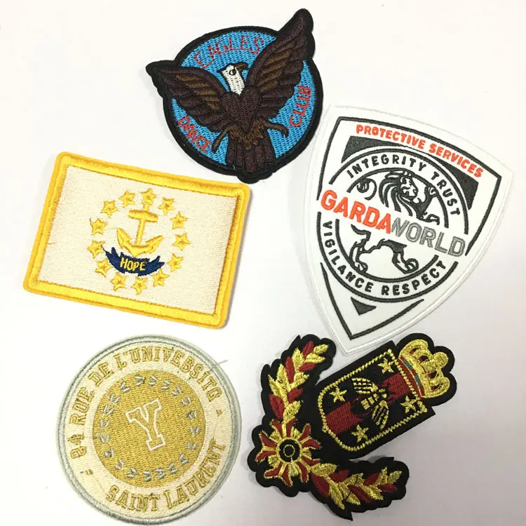 Custom Fabric Embroidered Patch With Own Design Wholesale Patches Embroidery For Clothing Garment