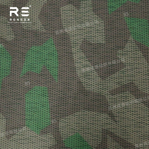 WWII <strong>German</strong> Splittertarnmuster Camouflage Mesh 120gsm Anti-Static <strong>Printed</strong> Polyester <strong>Fabric</strong> Double Faced Light Weight for Outdoor
