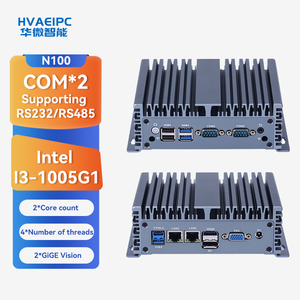 Computadora Integrada HW N100 <span class=keywords><strong>Intel</strong></span> <span class=keywords><strong>I3</strong></span> <span class=keywords><strong>1005G1</strong></span> Doble Núcleo 2xLAN 2xCOM RS232 485 Triple Pantalla VGA HDMI DP Encendido Automático - Product Image 1