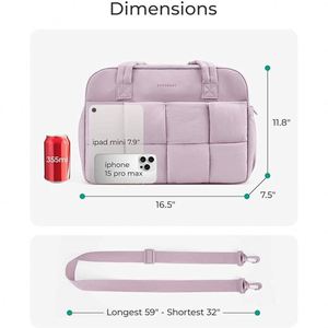 New Arrival 24L Pink Waterproof Quilted Nylon Gym <b>Weekender</b> Tote Puffer Travel Duffle <b>Bag</b> With Laptop Compartment for <b>Women</b> - Product Image 2