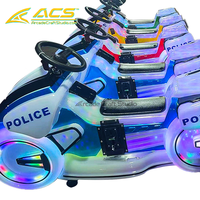Véhicule d'amusement à double place ACS pour enfants, construction métallique, support japonais, fonctionnalités lumineuses, pour usage commercial intérieur