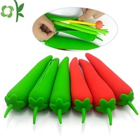 Okokokko — pochette en Silicone pour rangement de stylos, étui à crayons, pour enfants, étudiants, Design piment populaire