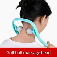 Massaggiatore manuale per collo con doppia sfera morbida massaggio manuale per spalla collo massaggio doppio punto di innesco massaggiatore per spalla collo