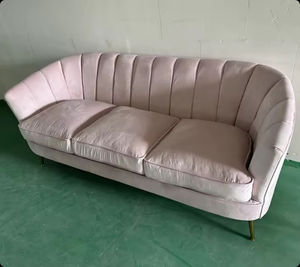 Sofá de Diseño Moderno y Minimalista en Terciopelo Verde Esmeralda, <span class=keywords><strong>Grande</strong></span>, Curvo y Largo, para Hogar, Parque, Villa, Bodas y Uso en Exteriores - Product Image 6