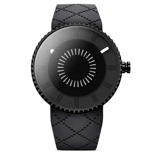 SINOBI-Reloj de pulsera para hombre, creativo y moderno, deportivo, diseño de engranaje único, correa de silicona resistente al agua, de cuarzo, S9742G