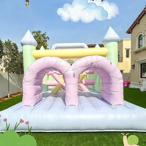 Parcours d'obstacles gonflable commercial extérieur, château gonflable pour enfants et adultes, grand toboggan gonflable sec géant - Product Image 6