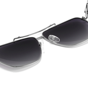 Gafas de Sol Estilo Piloto, Montura Completa Rectangular, Lentes Polarizadas, 100% Protección UV, Unisex, para Adultos, para Exteriores - Product Image 4