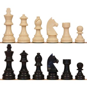Piezas de Ajedrez Staunton Caballero Alemán N.º 6 de Plástico ABS Pesado con Triple Peso, Altura del Rey 3.75 Pulgadas (34 Piezas/Juego) - Product Image 1