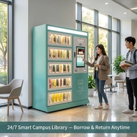 HAUMR Library Holds Locker RemoteLocker LibCabinet Kiosco Inteligente para Microbibliotecas con Soporte para Seguimiento de Libros en Tiempo Real por Estante