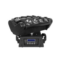 AOPU 8 Yeux RGBW 4-en-1 LED Projecteur Mobile Spider pour Scène, Disco, DJ, Éclairage DMX