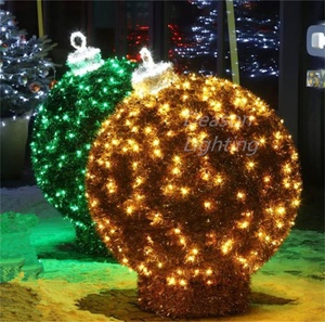 Quả Cầu Giáng Sinh Ánh Sáng Kim Tuyến Với Những Ngôi Sao Nhỏ Lấp Lánh - Product Image 6