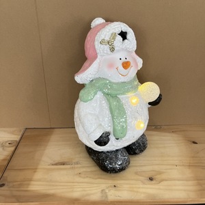 Muñeco de Nieve con Luces LED, Decoración Navideña para Interiores, Sala de Estar, Acabado Mate, Figura de Pie - Product Image 2
