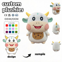 Boneka Plushie Custom Desain Maskot Tetesan Air Hadiah Mainan Anak-Anak Teddy Bear Ulang Tahun Kapas PP Dropshipping