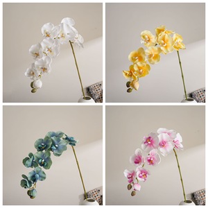 ดอกกล้วยไม้ฟาแลนนอปซิสประดิษฐ์ CallaFloral ก้านเดี่ยว สีขาวชมพู สำหรับตกแต่งงานแต่งงานและบ้าน ทำจาก PVC ยางนิ่ม - Product Image 3