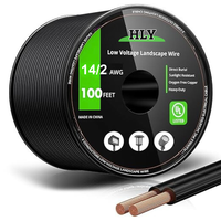 Câble basse tension pour éclairage paysager, fil de 100 pieds en bobine, fils 12/2, 14/2, 16/2 AWG pouvant être enterrés