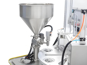 Venta caliente automática de alta precisión taza de café caída papel de filtro caída presionando tapa de alimentación sellado máquina de embalaje - Product Image 3