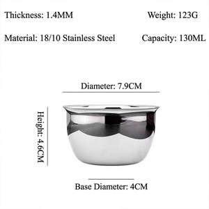 DF413 Stainless Steel 120ml Thickened Stainless Steel Cup <b>Spirits</b> Cup Home Gathering Use - Product Image 5