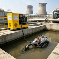 Robot de dragage sur chenilles tout acier résistant aux chocs pour zones rocheuses immergées