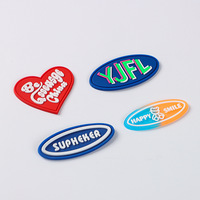Étiquette en PVC souple de haute qualité, vente en gros, patch en caoutchouc, décoration de vêtements, design personnalisé en relief 3D, patch en PVC pour vêtements