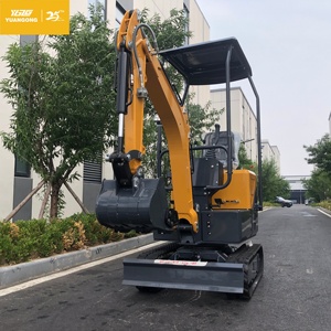 YGZG格安ゴムクローラー式小型掘削機 ガーデン用1t 1.5t 2tミニショベル グラップル付き - Product Image 2