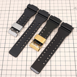 สายนาฬิกา PU สำหรับนาฬิกา <span class=keywords><strong>casio</strong></span> <span class=keywords><strong>GA</strong></span>-100/<span class=keywords><strong>400</strong></span>/GD120 พร้อมห่วงเหล็ก ขายตรงจากโรงงาน - Product Image 3
