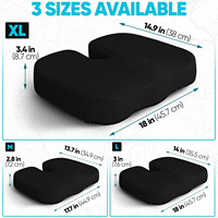 Coussin en silicone pour chaise de bureau, usage estival, plusieurs couleurs, coussin anti-hémorroïdes en gel, coussins lombaires et d'assise pour le confort
